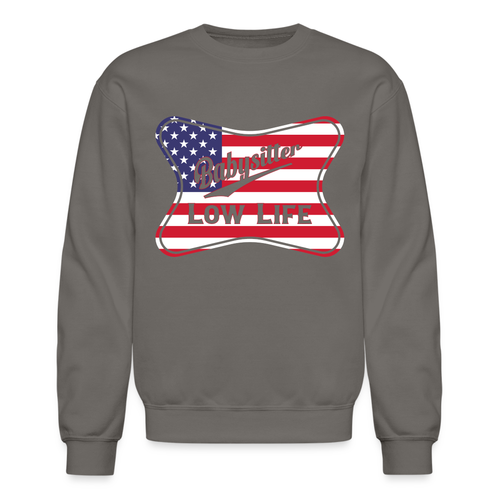 Babysitter - Patrotic - (Unisex) Crewneck Sweatshirt - asphalt gray