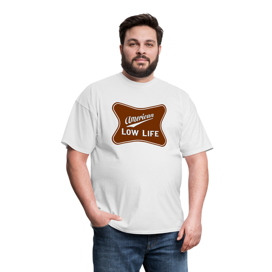 American - Brown - (Unisex) Classic T-Shirt - white