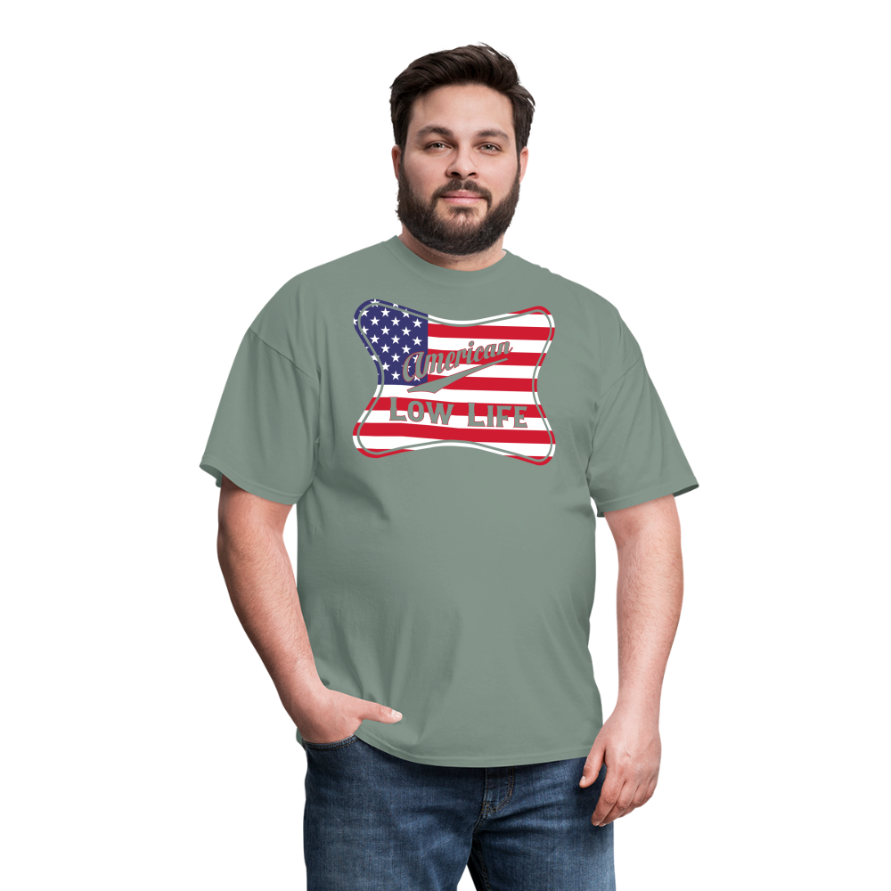 American - Flag - (Unisex) Classic T-Shirt - sage