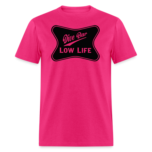 Dive Bar - Black - Unisex Classic T-Shirt - fuchsia