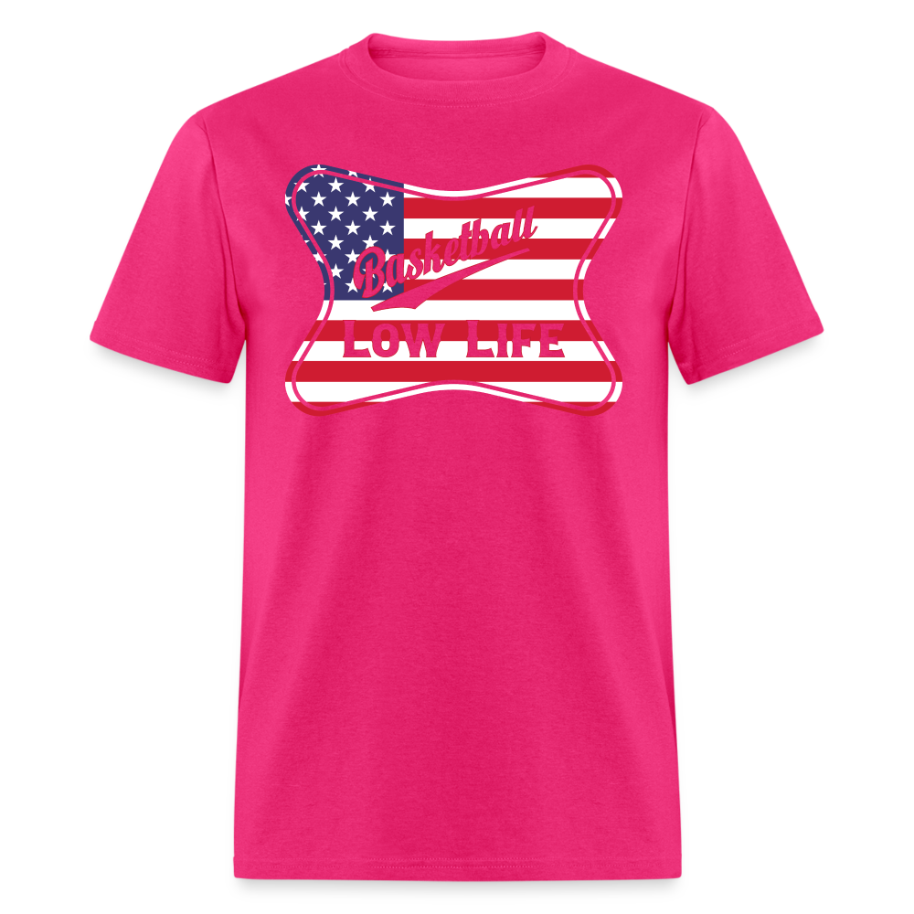 Basketball - Patriotic - Unisex Classic T-Shirt - fuchsia