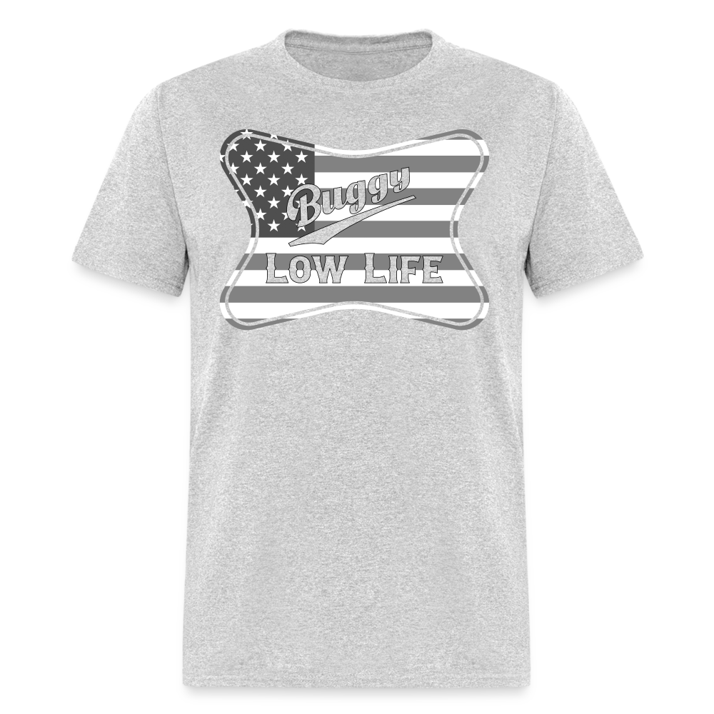 Buggy - Gray & White Patriotic - Unisex Classic T-Shirt - heather gray