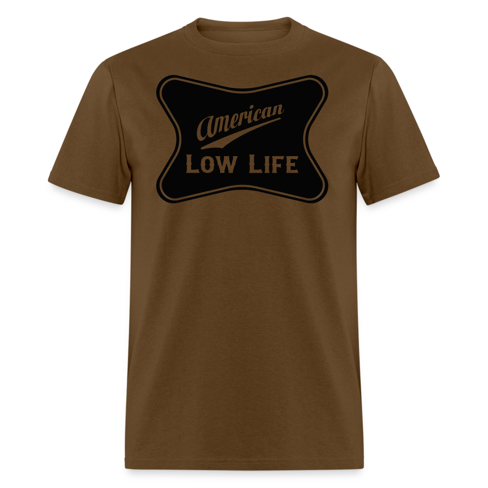 American - Black - (Unisex) Classic T-Shirt - brown