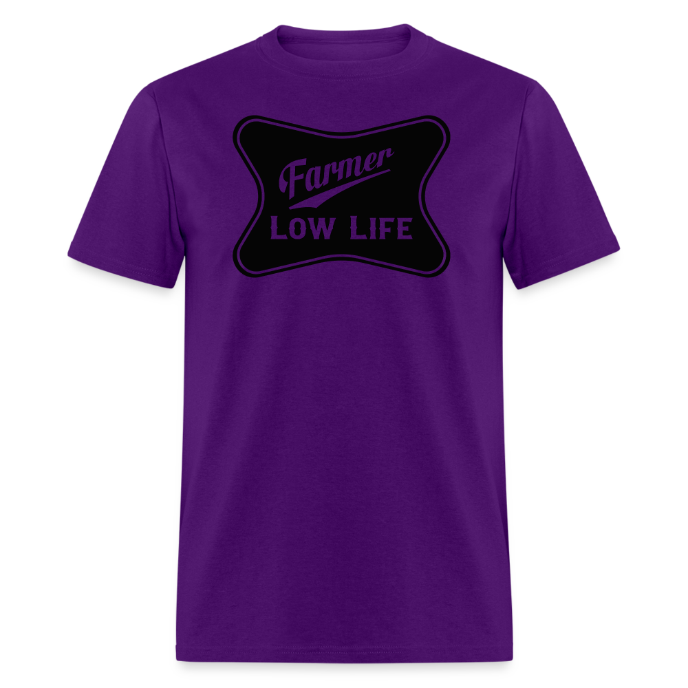 Farmer - Black - Unisex Classic T-Shirt - purple