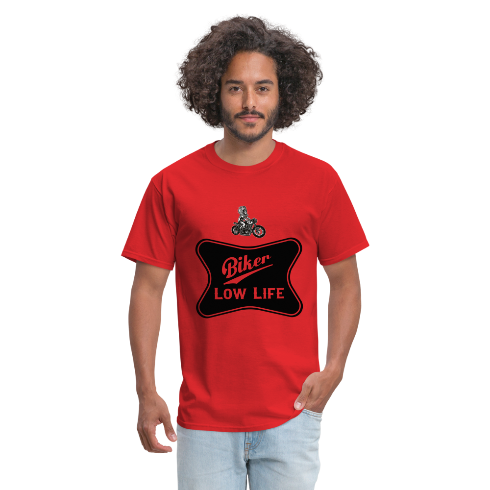 Biker - black - Unisex Classic T-Shirt - red