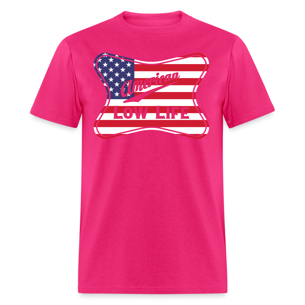 American - Flag - (Unisex) Classic T-Shirt - fuchsia
