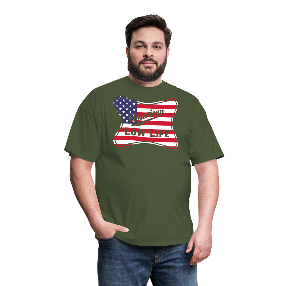 American - Flag - (Unisex) Classic T-Shirt - military green