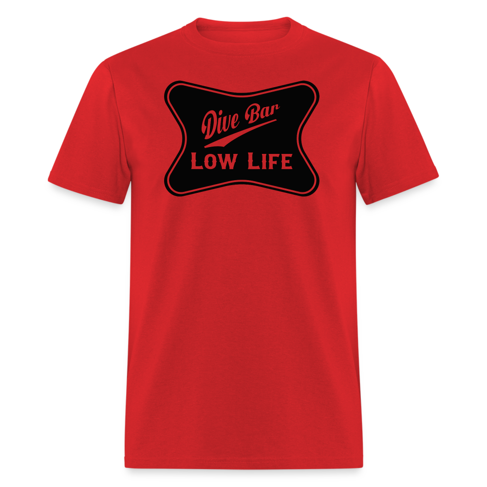Dive Bar - Black - Unisex Classic T-Shirt - red