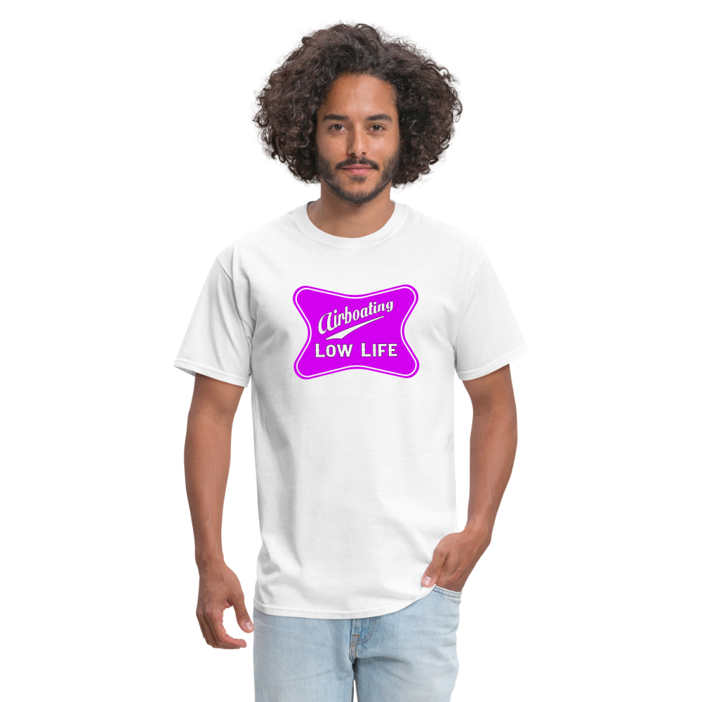 Airboating - Pink - (Unisex) Classic T-Shirt - white