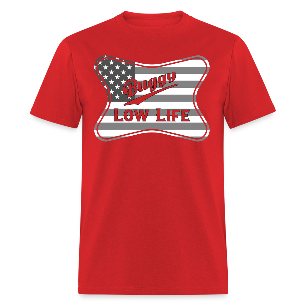 Buggy - Gray & White Patriotic - Unisex Classic T-Shirt - red