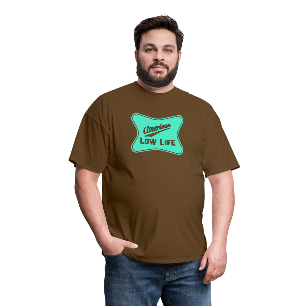 American - Teal - (Unisex) Classic T-Shirt - brown