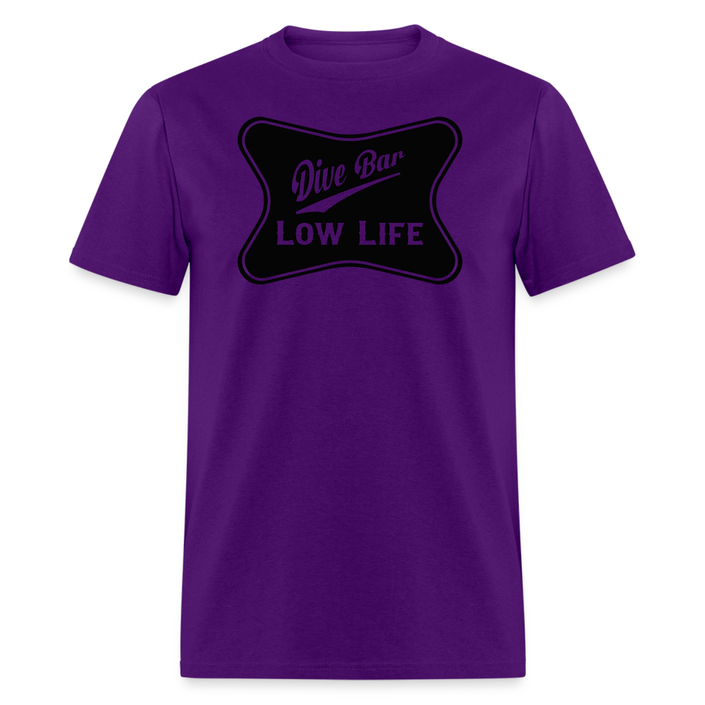 Dive Bar - Black - Unisex Classic T-Shirt - purple