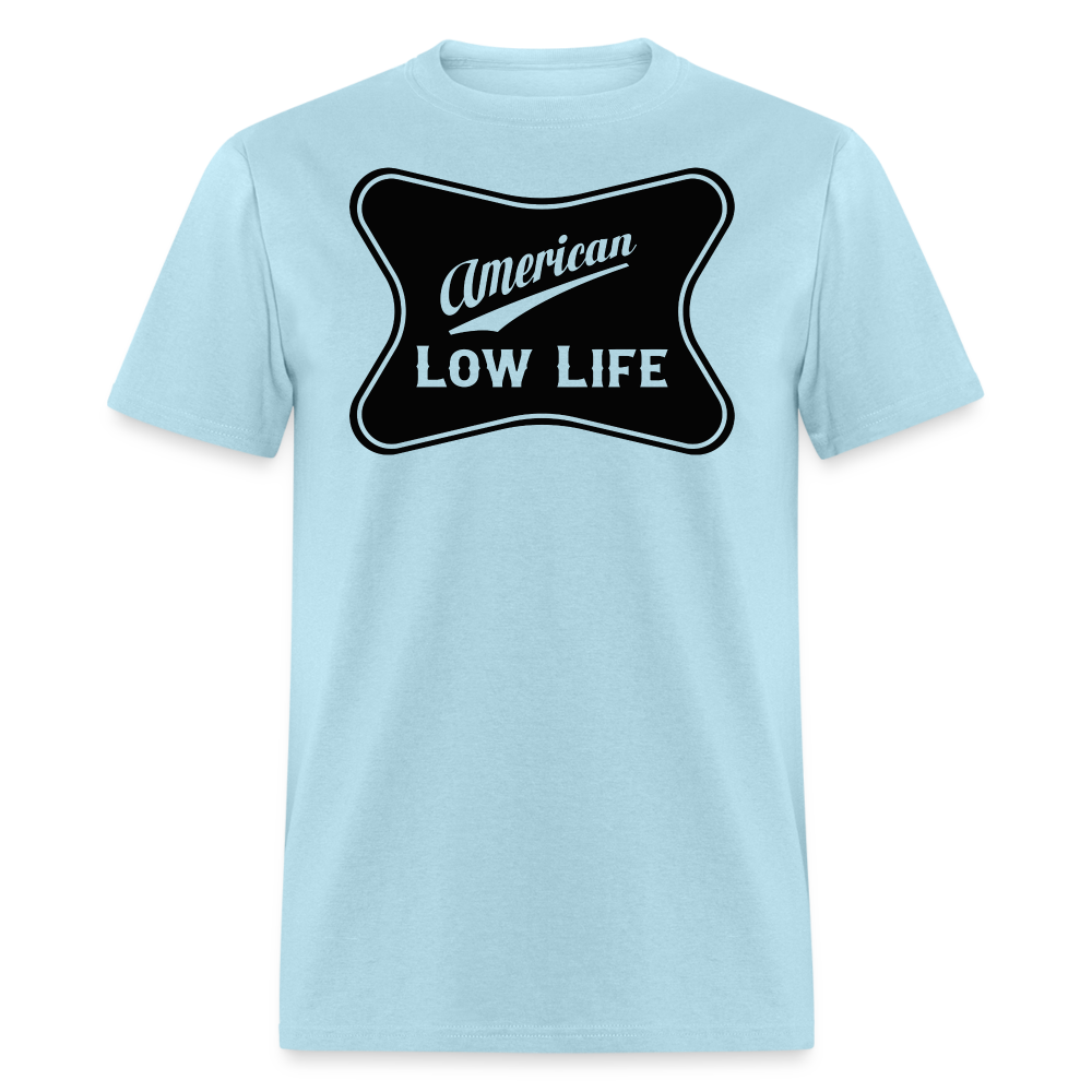 American - Black - (Unisex) Classic T-Shirt - powder blue