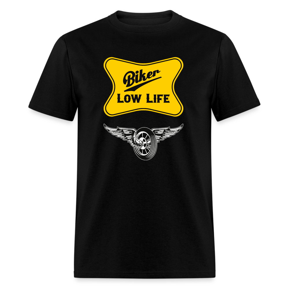 Biker - Yellow Unisex Classic T-Shirt - black