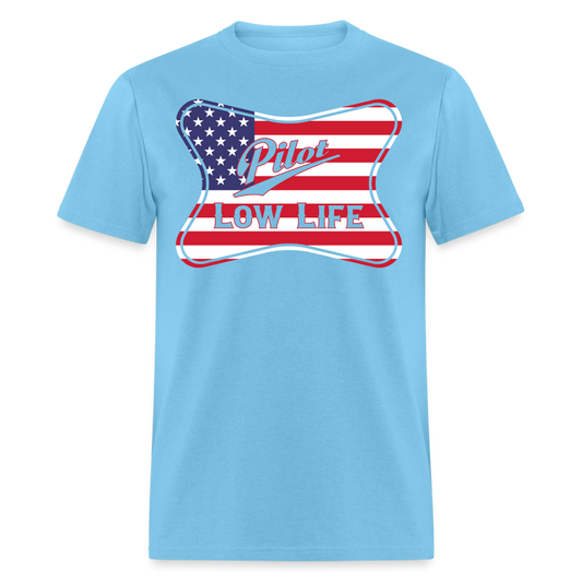 Pilot - Patriotic - Unisex Classic T-Shirt - aquatic blue