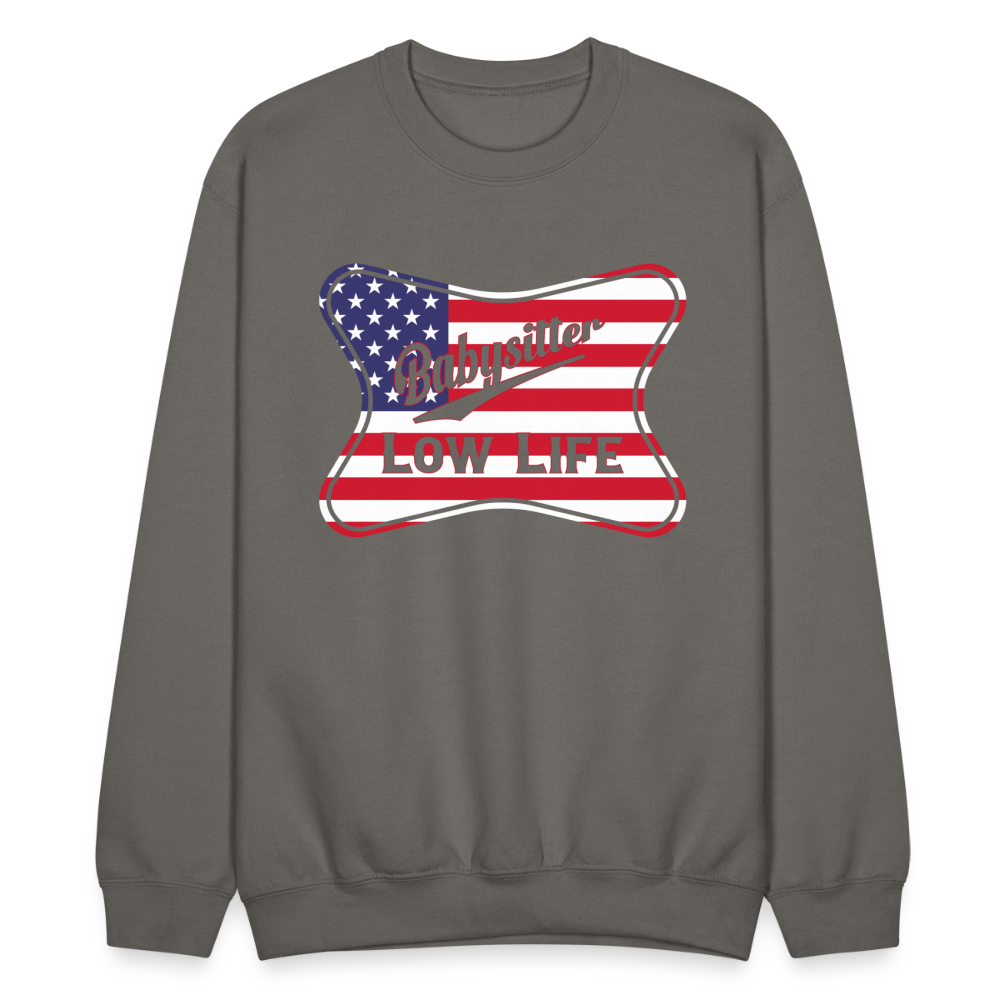 Babysitter - Patrotic - (Unisex) Crewneck Sweatshirt - asphalt gray