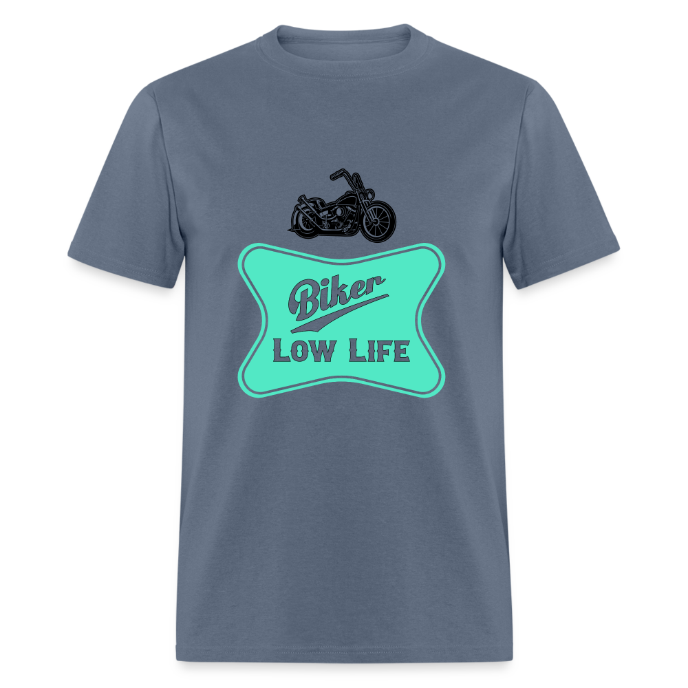 Biker - teal - Unisex Classic T-Shirt - denim