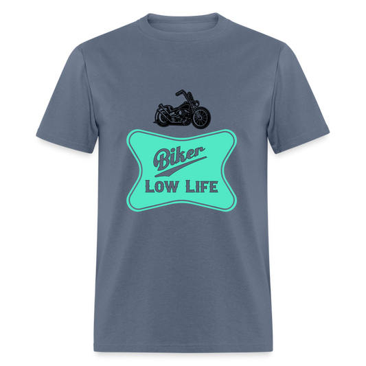 Biker - teal - Unisex Classic T-Shirt - denim