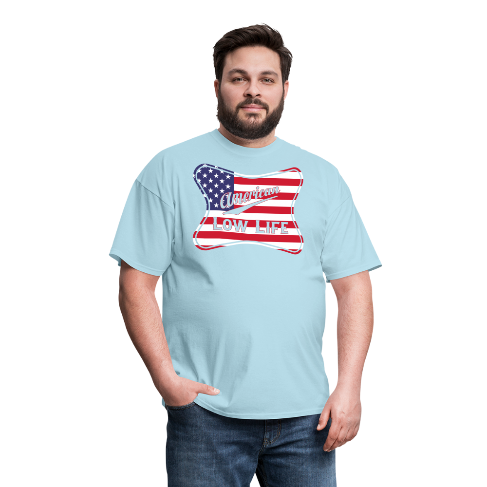 American - Flag - (Unisex) Classic T-Shirt - powder blue