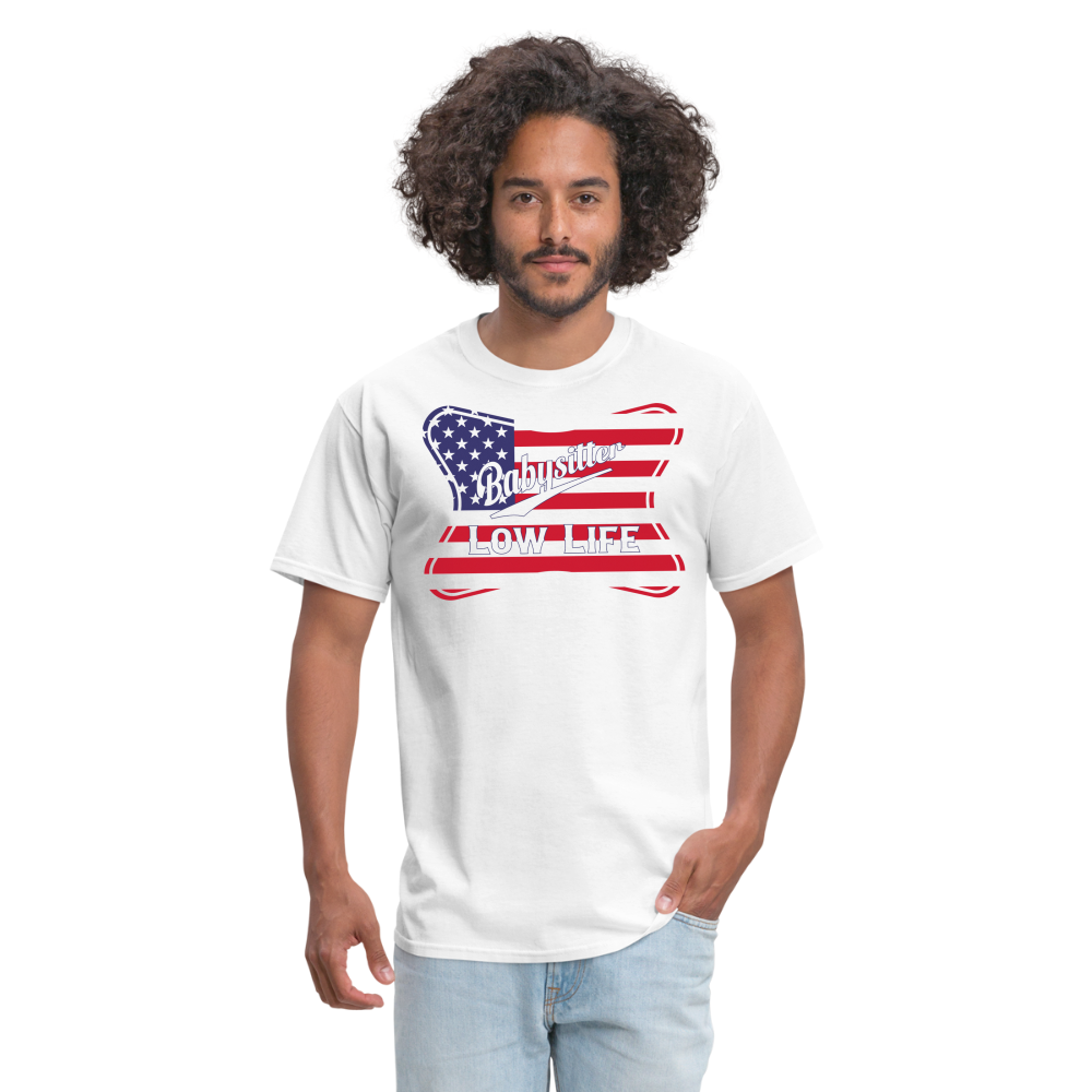 Babysitter - Flag - (Unisex) Classic T-Shirt - white