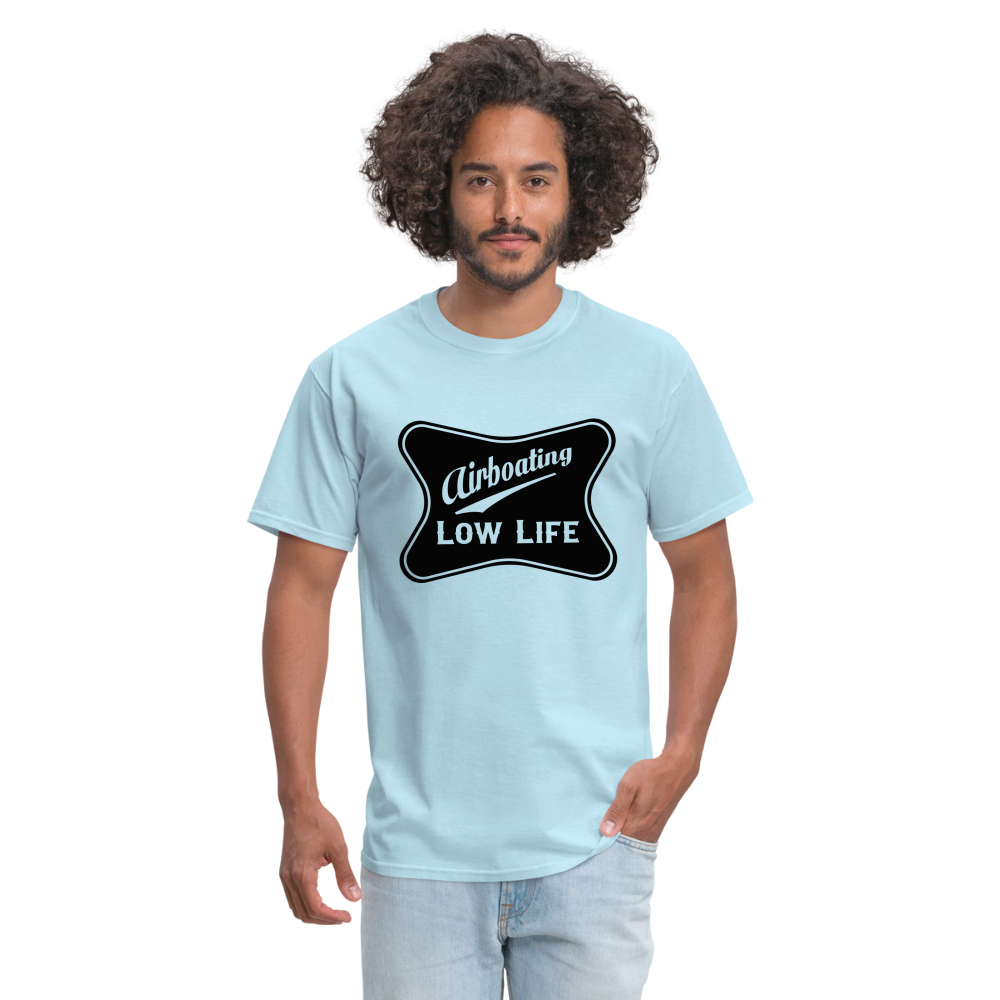 Airboating - Black - Unisex Classic T-Shirt - powder blue