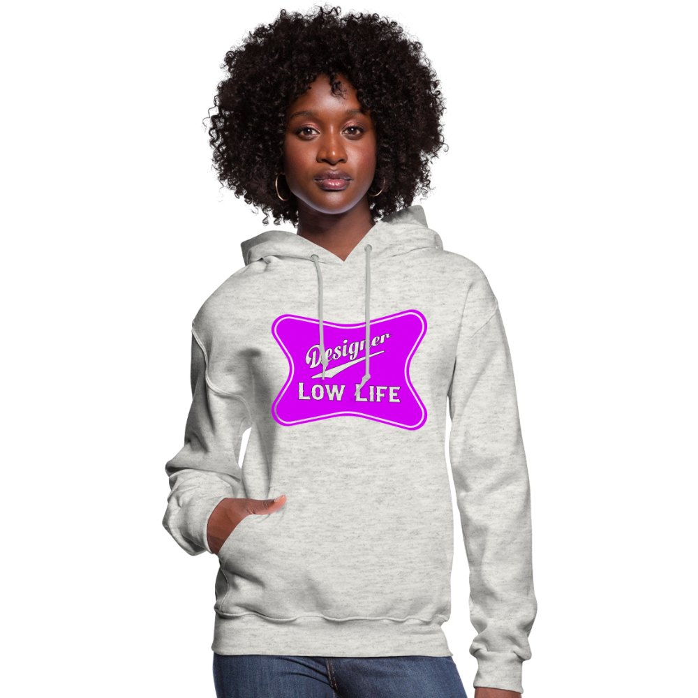 Designer - Pink - Women's Hoodie - heather oatmeal