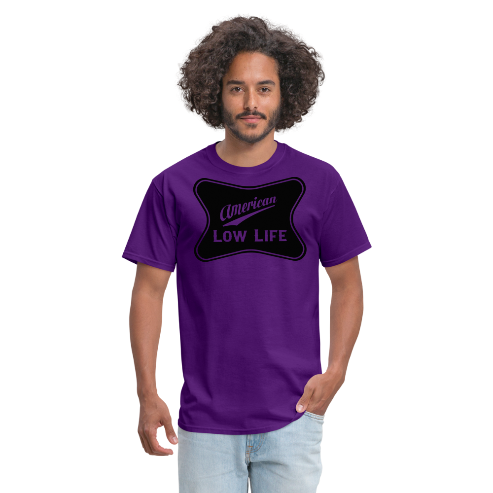 American - Black - (Unisex) Classic T-Shirt - purple