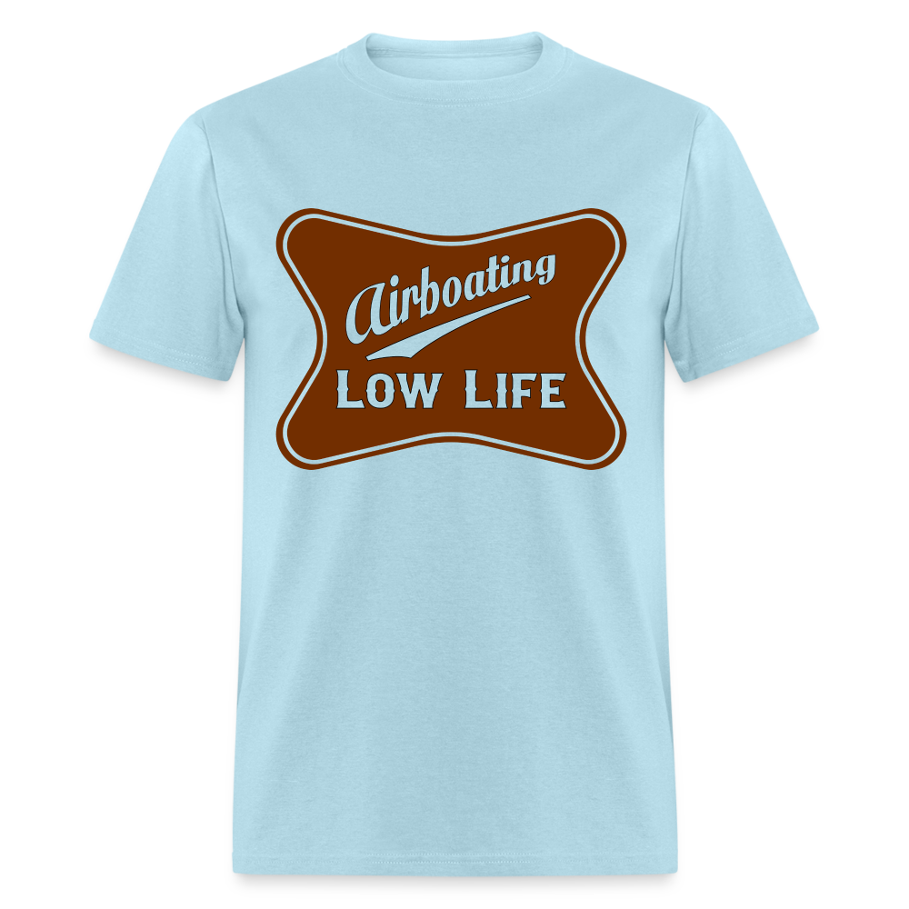Airboating - Brown - (Unisex) Classic T-Shirt - powder blue