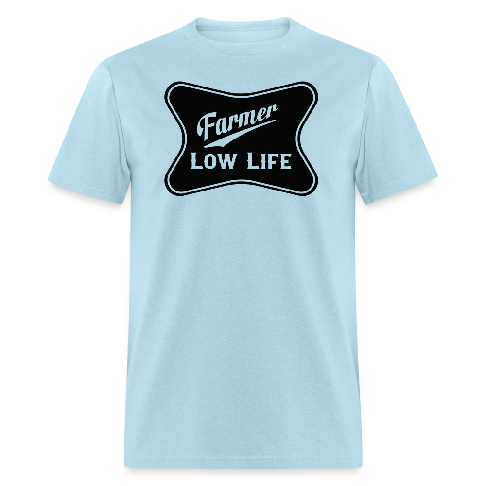 Farmer - Black - Unisex Classic T-Shirt - powder blue