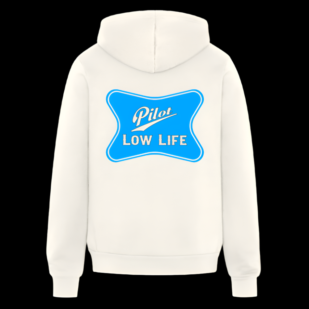 Bella + Canvas Unisex Full Zip Hoodie - vintage white
