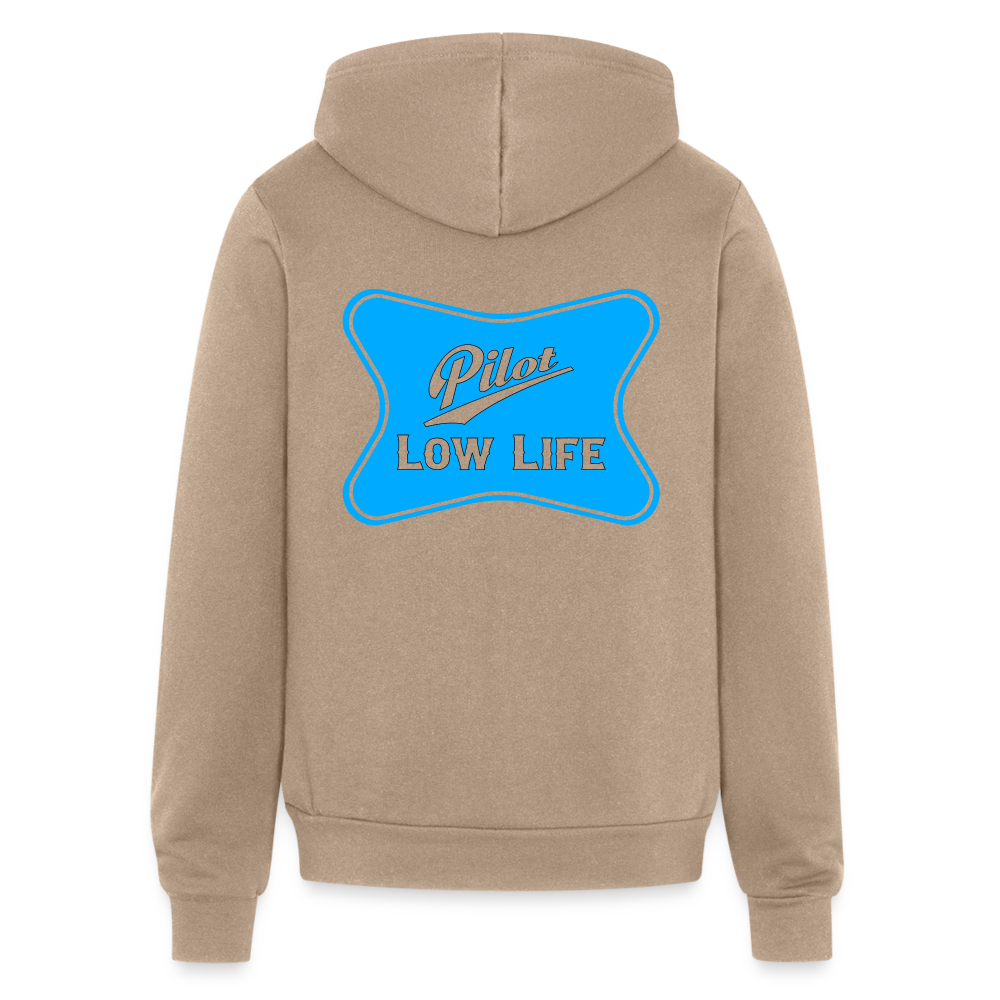 Bella + Canvas Unisex Full Zip Hoodie - tan