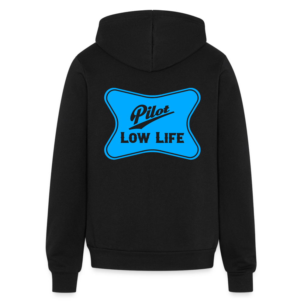 Bella + Canvas Unisex Full Zip Hoodie - black