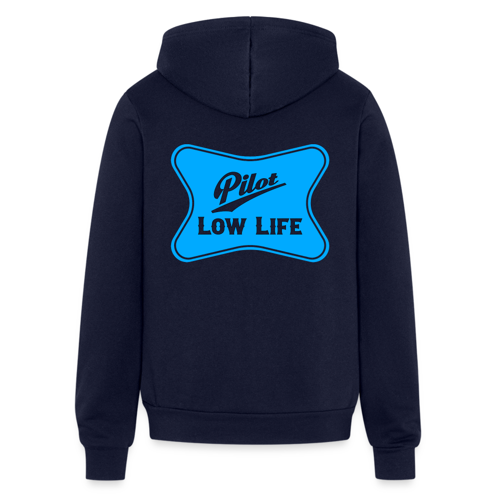 Bella + Canvas Unisex Full Zip Hoodie - navy