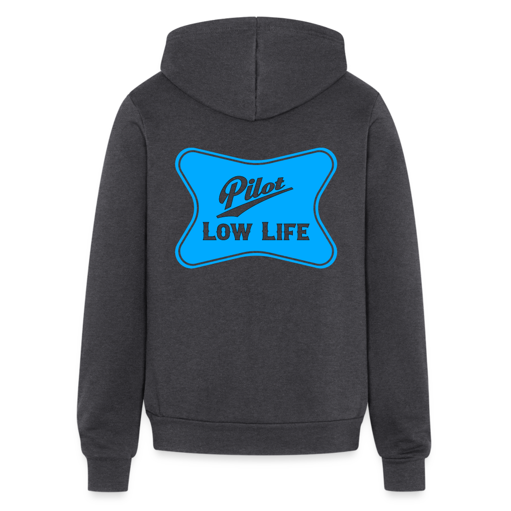 Bella + Canvas Unisex Full Zip Hoodie - charcoal grey
