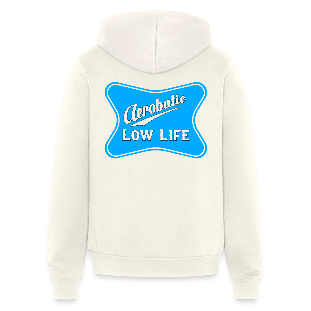 Aerobatic Bella + Canvas Unisex Full Zip Hoodie - vintage white