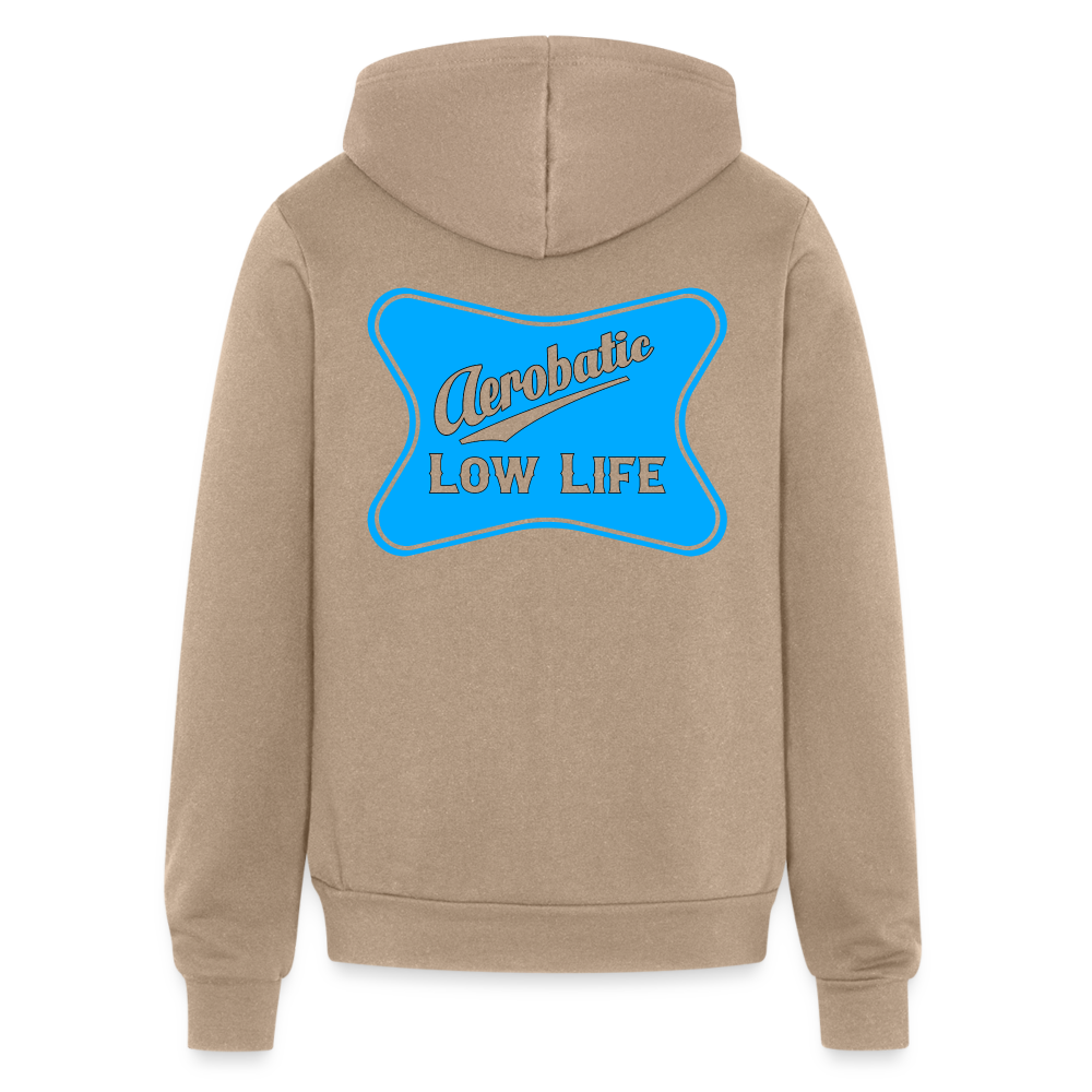 Aerobatic Bella + Canvas Unisex Full Zip Hoodie - tan