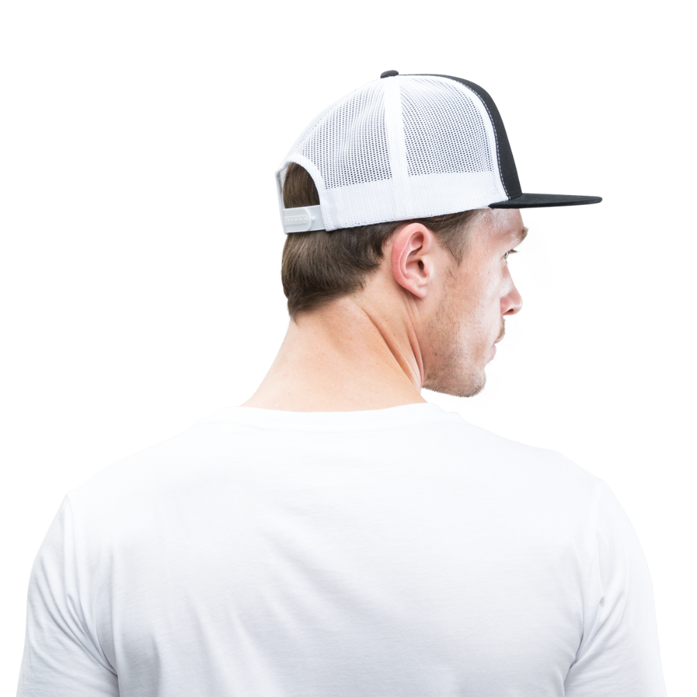 Sun 'N Fun in American Flag Trucker Cap - black/white