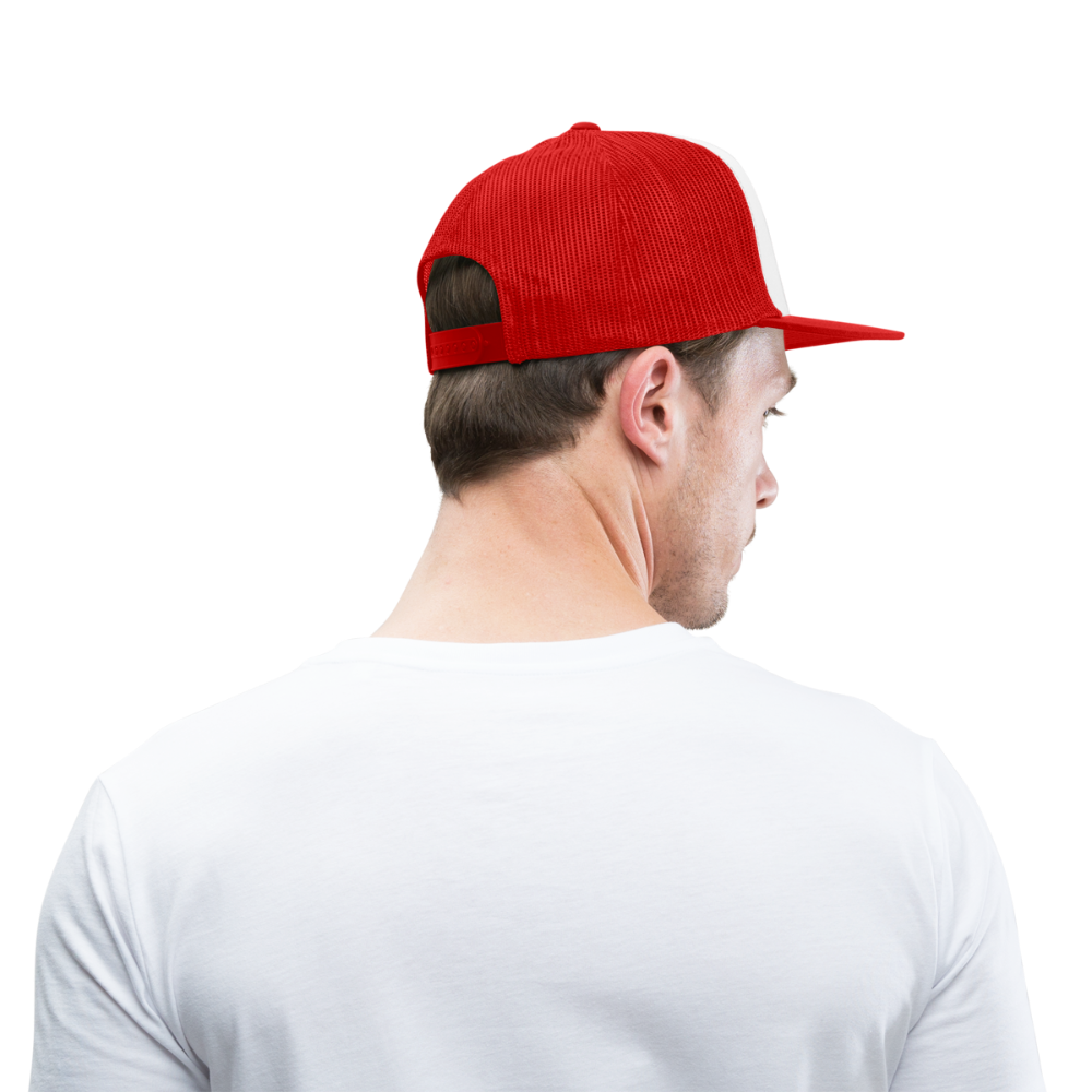 Sun 'N Fun in American Flag Trucker Cap - white/red
