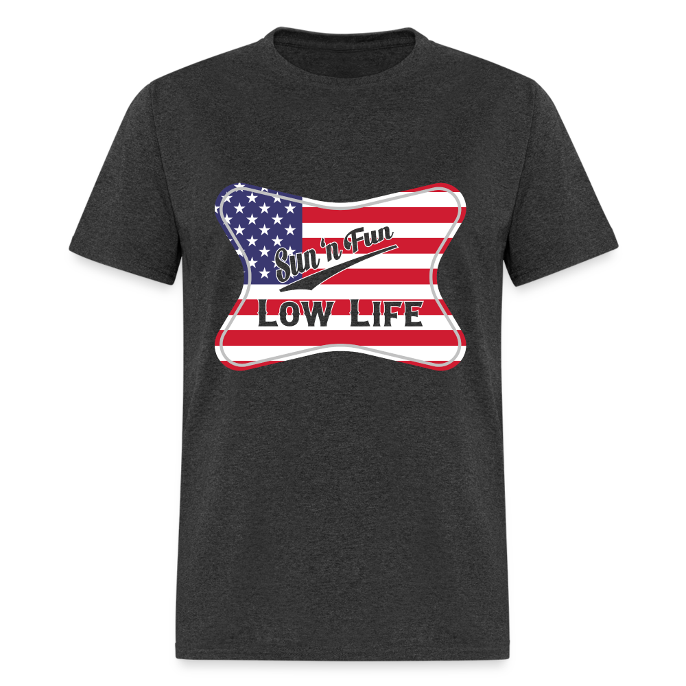 Sun 'N Fun in American Flag Unisex Classic T-Shirt - heather black