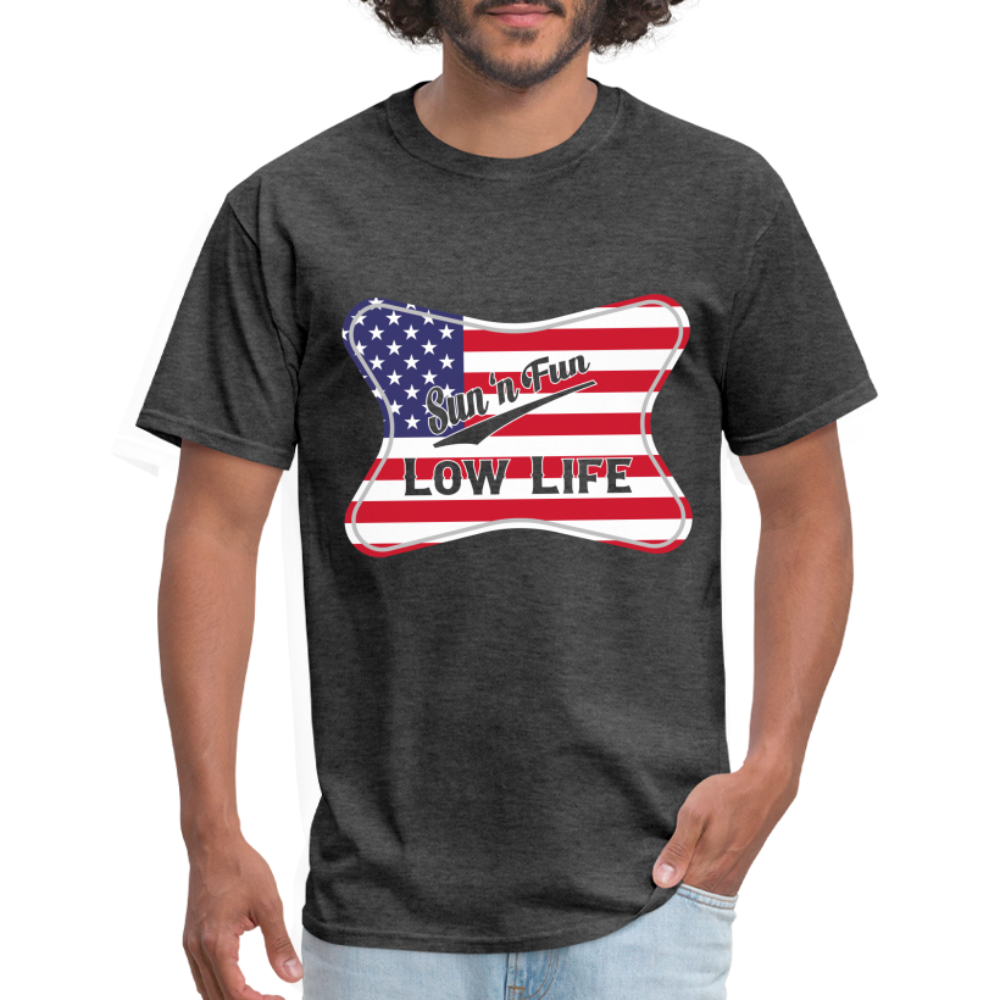 Sun 'N Fun in American Flag Unisex Classic T-Shirt - heather black