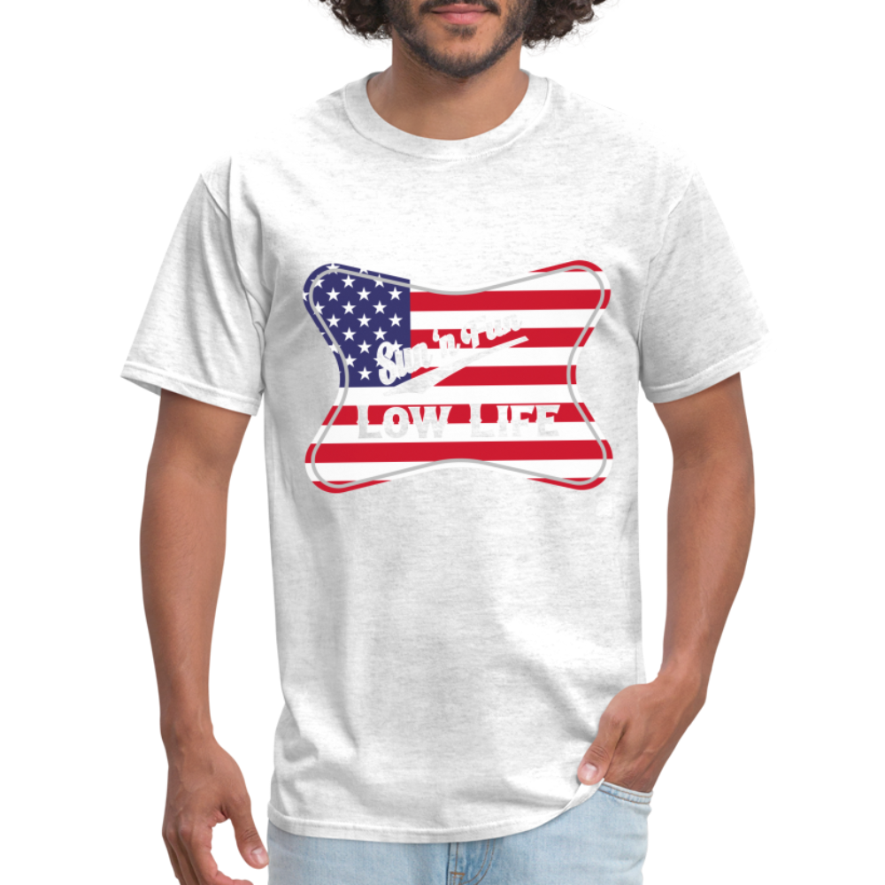 Sun 'N Fun in American Flag Unisex Classic T-Shirt - light heather gray
