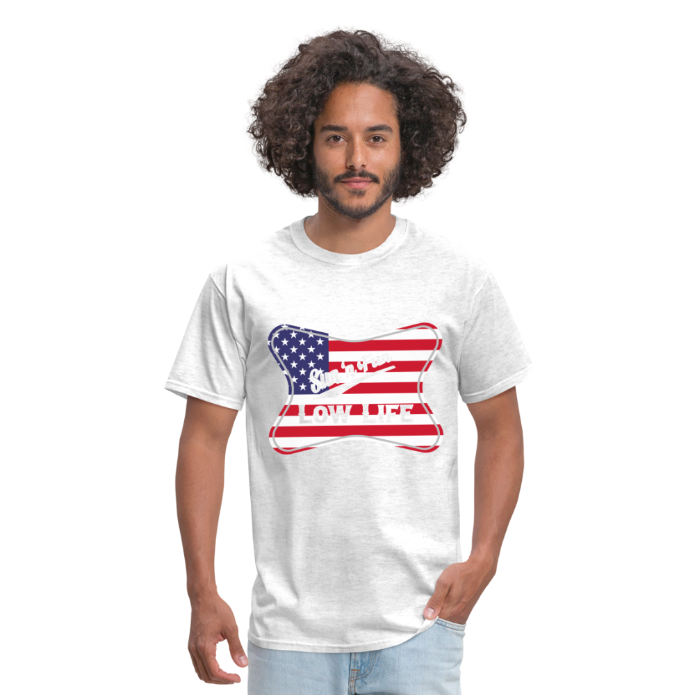 Sun 'N Fun in American Flag Unisex Classic T-Shirt - light heather gray