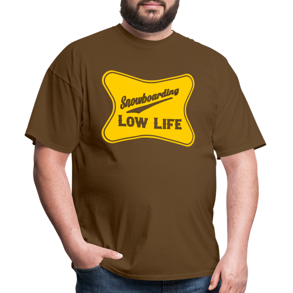 Snowboarding - Yellow - Unisex Classic T-Shirt - brown