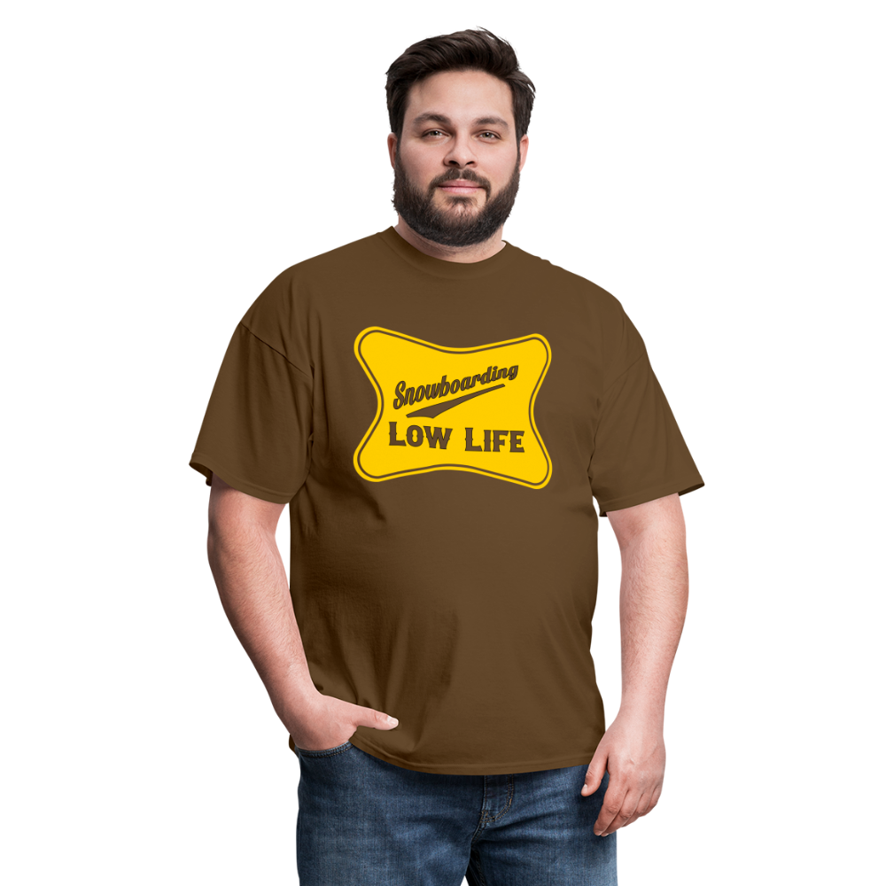 Snowboarding - Yellow - Unisex Classic T-Shirt - brown