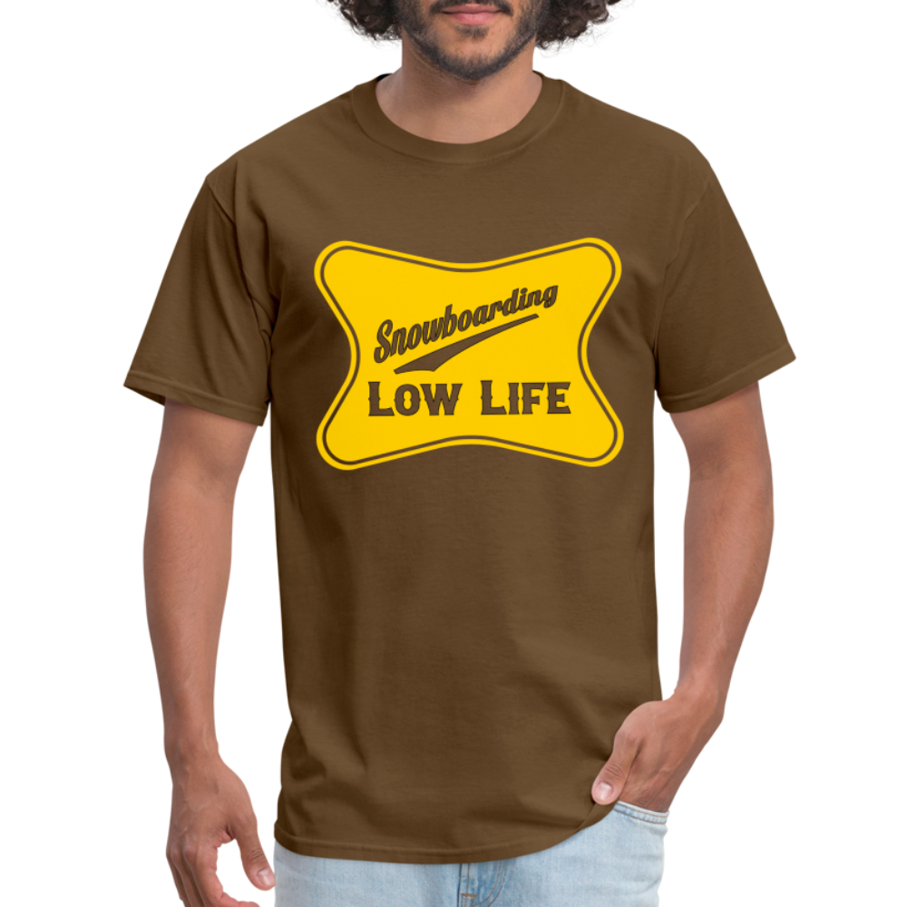 Snowboarding - Yellow - Unisex Classic T-Shirt - brown