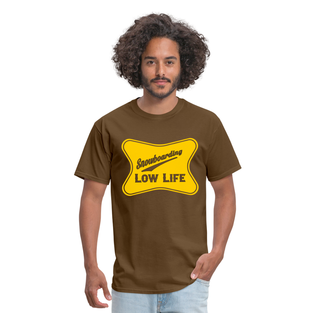 Snowboarding - Yellow - Unisex Classic T-Shirt - brown