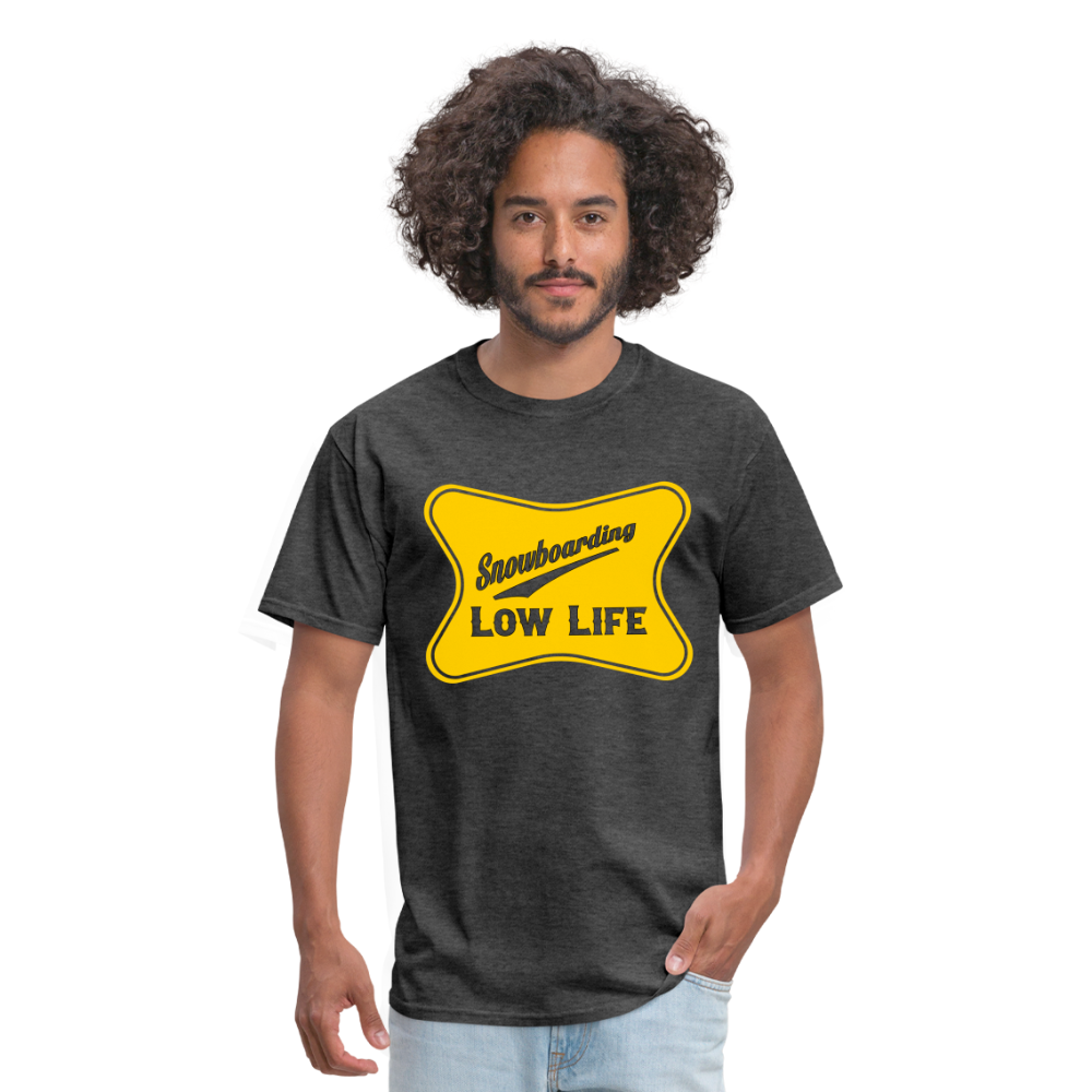 Snowboarding - Yellow - Unisex Classic T-Shirt - heather black
