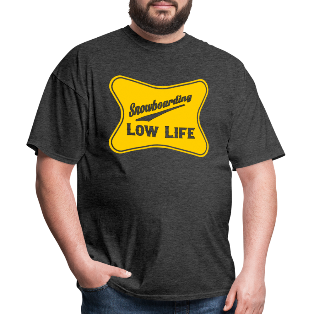 Snowboarding - Yellow - Unisex Classic T-Shirt - heather black