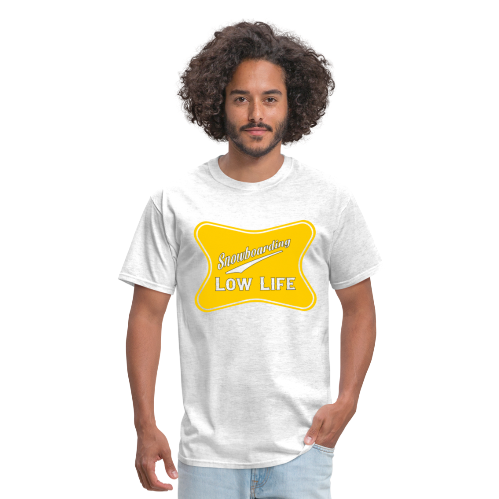 Snowboarding - Yellow - Unisex Classic T-Shirt - light heather gray