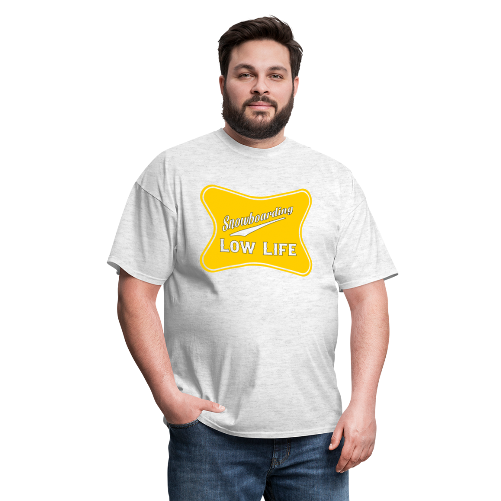 Snowboarding - Yellow - Unisex Classic T-Shirt - light heather gray